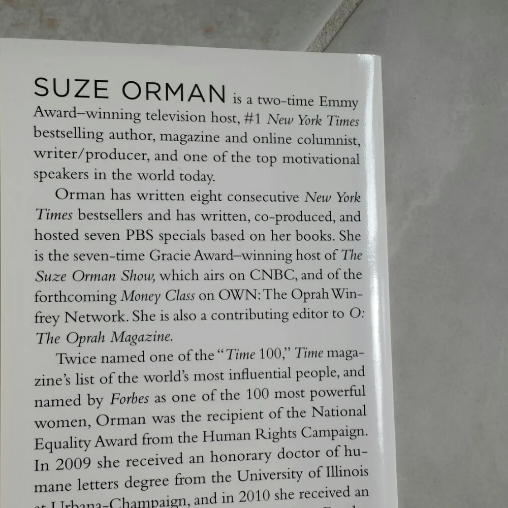 Suze Orman “The Money Class” Hardback book